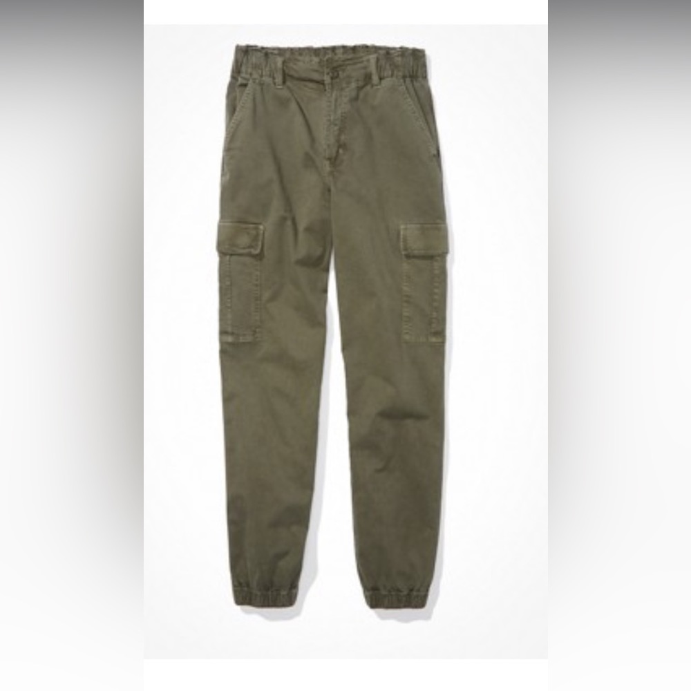 AE relaxed mom jogger green 6 long